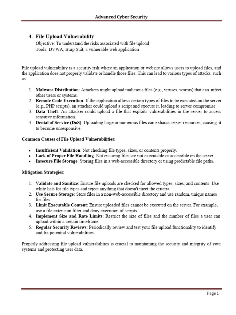 4.file Upload Vulnerabilities | PDF | Malware | Computer File