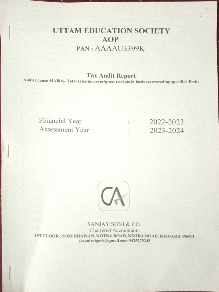 UES Audit Report FY 2022-23 | PDF