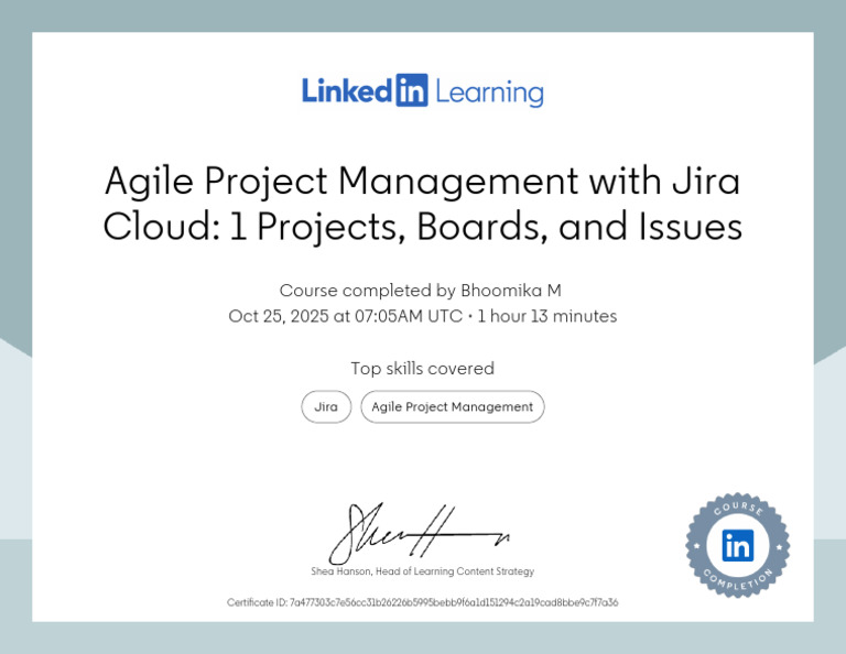 Agile Project Management with Jira | PDF