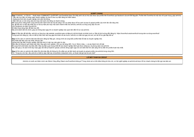 Community List - Script | PDF