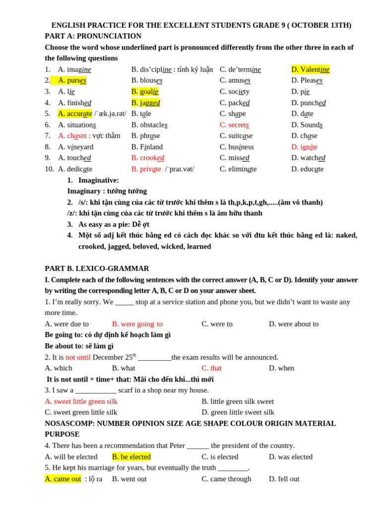 English Practice For The Excellent Students Grade 9 | PDF | Tsunami ...