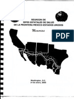 Reunion de Jefes Estatales de Salud de La Frontera Mexico Estados Unidos