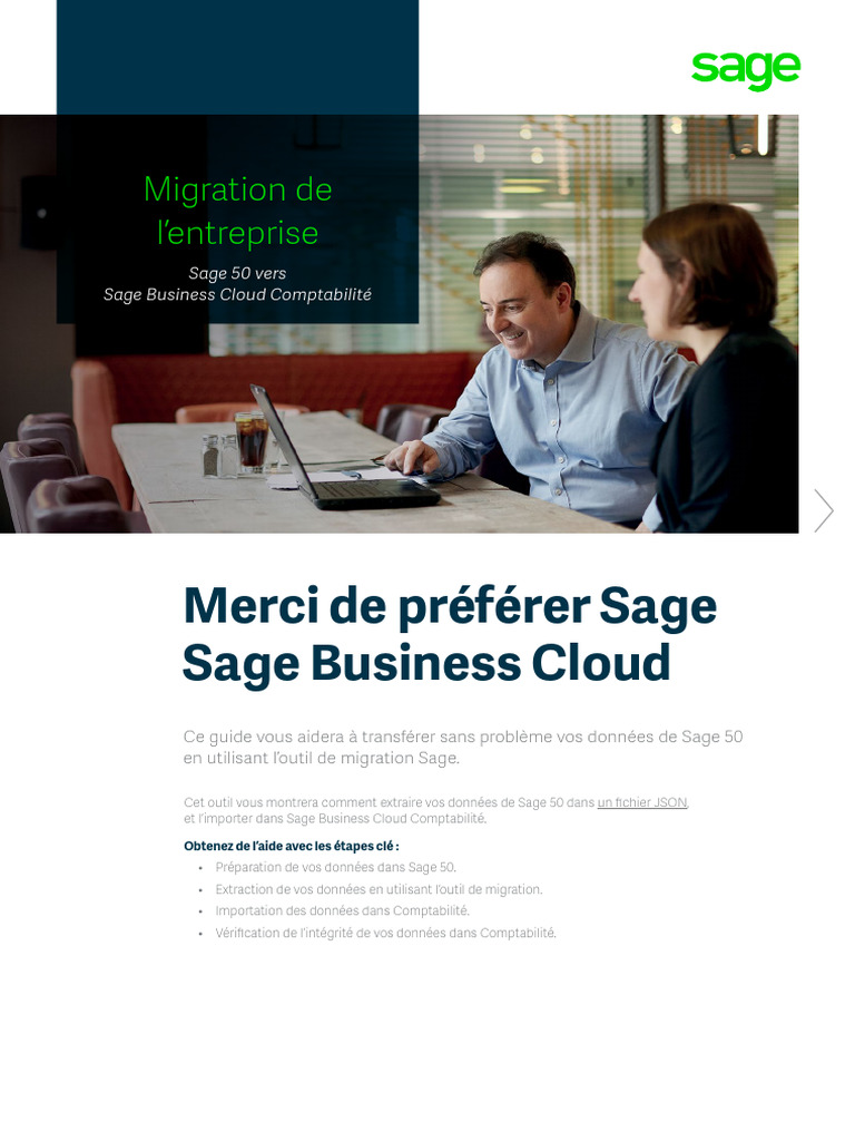 Migration de Sage 50 vers Sage Cloud | PDF | Comptabilité | Cloud computing