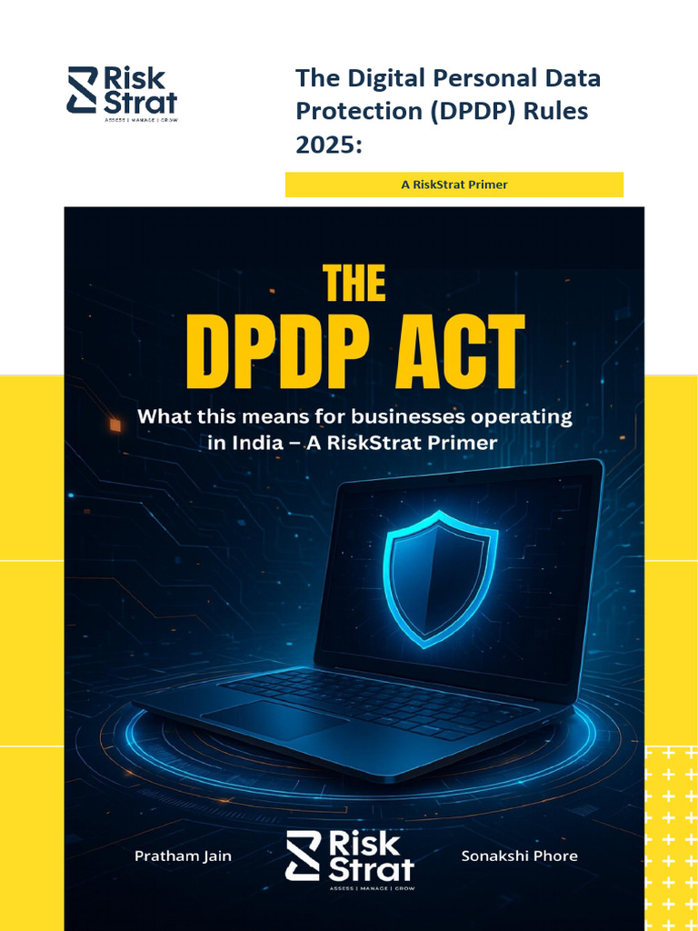 RiskStrat Digital Personal Data Protection DPDPA Rules 2025 What This ...