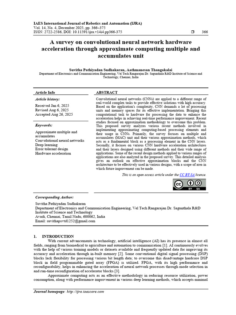 A Survey On Convolutional Neural Network Hardware Acceleration Through ...