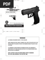 Israel Military Industries LTD Imi Magnum Research Inc Baby Eagle Pistol Semi Automatic Pistol Double Action 9mmpara 45 Acp 40 S W Instruction