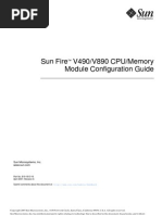 Sun Fire V490/V890 CPU/Memory Module Configuration Guide