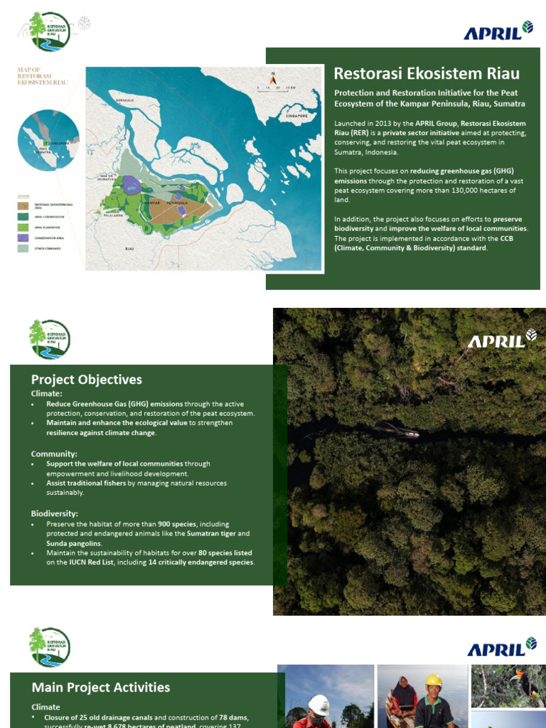 Riau Peat Ecosystem Restoration Project | PDF | Peat | Biodiversity