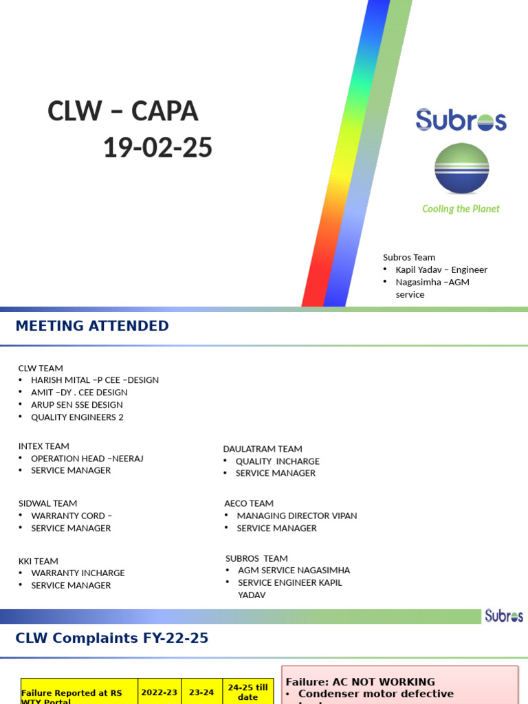 CLW Meeting Feb25 | PDF | Mechanical Engineering | Manufactured Goods