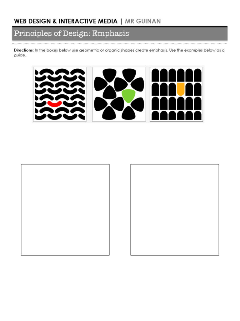 Emphasis Exercise | PDF
