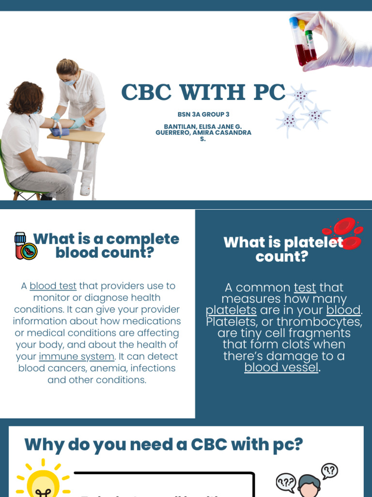Understanding CBC with Platelet Count | PDF | Dehydration | Diseases ...
