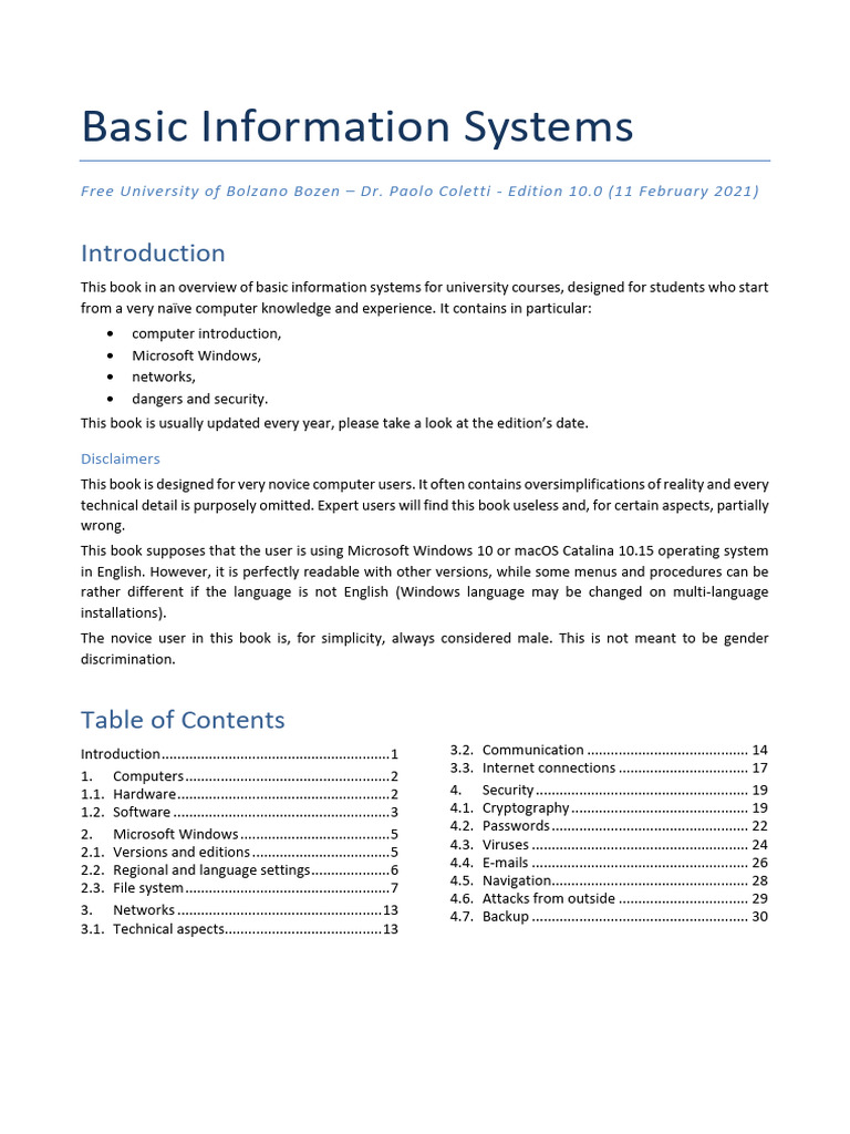 Basic Information Systems Overview | PDF | Zip (File Format) | Computer ...