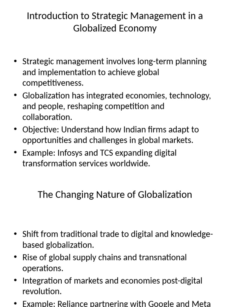 Strategic Management in Global Economy | PDF | Strategic Management ...