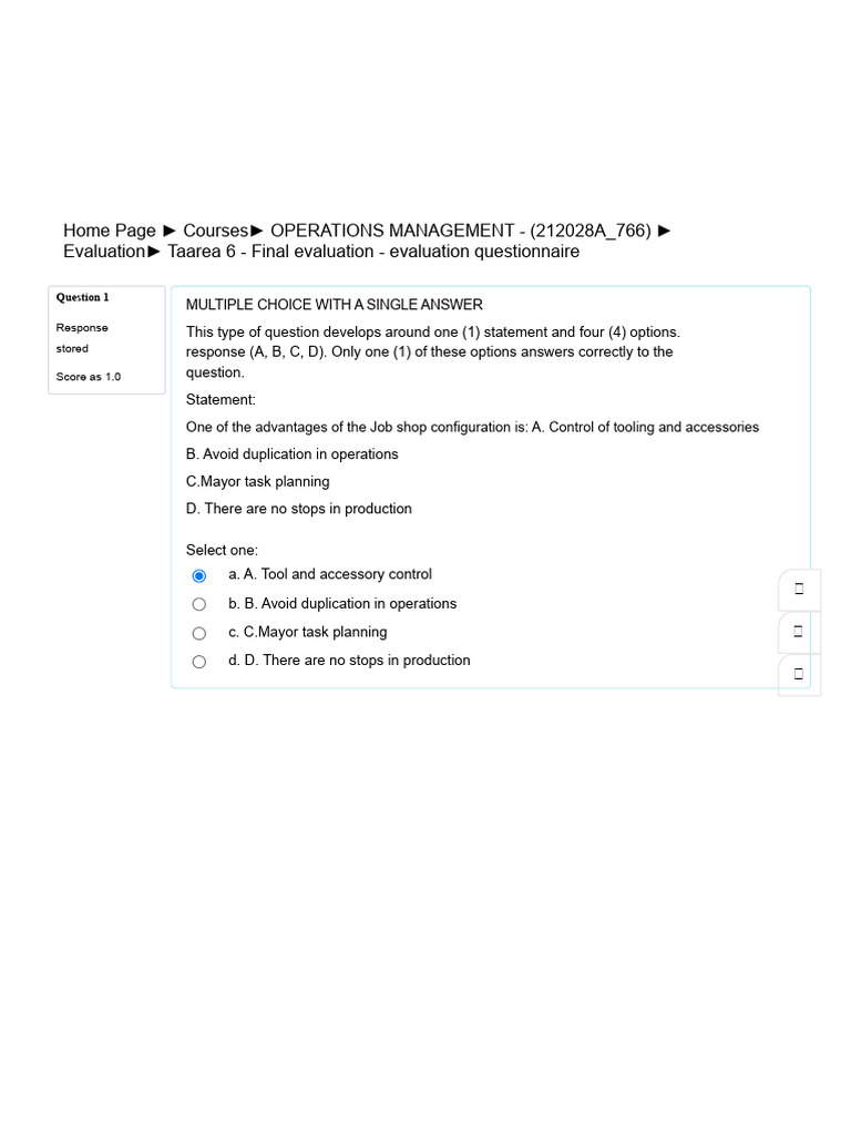 Task 6 - Final Evaluation - Evaluation Questionnaire | PDF | Multiple ...