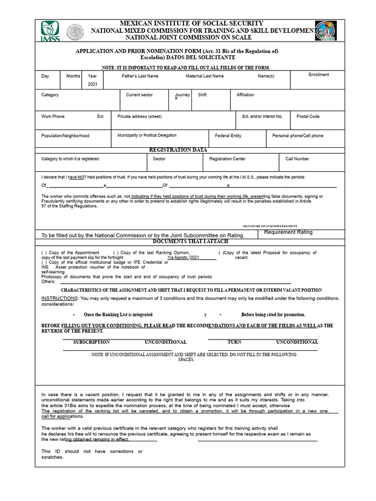 Registration Card Format | PDF