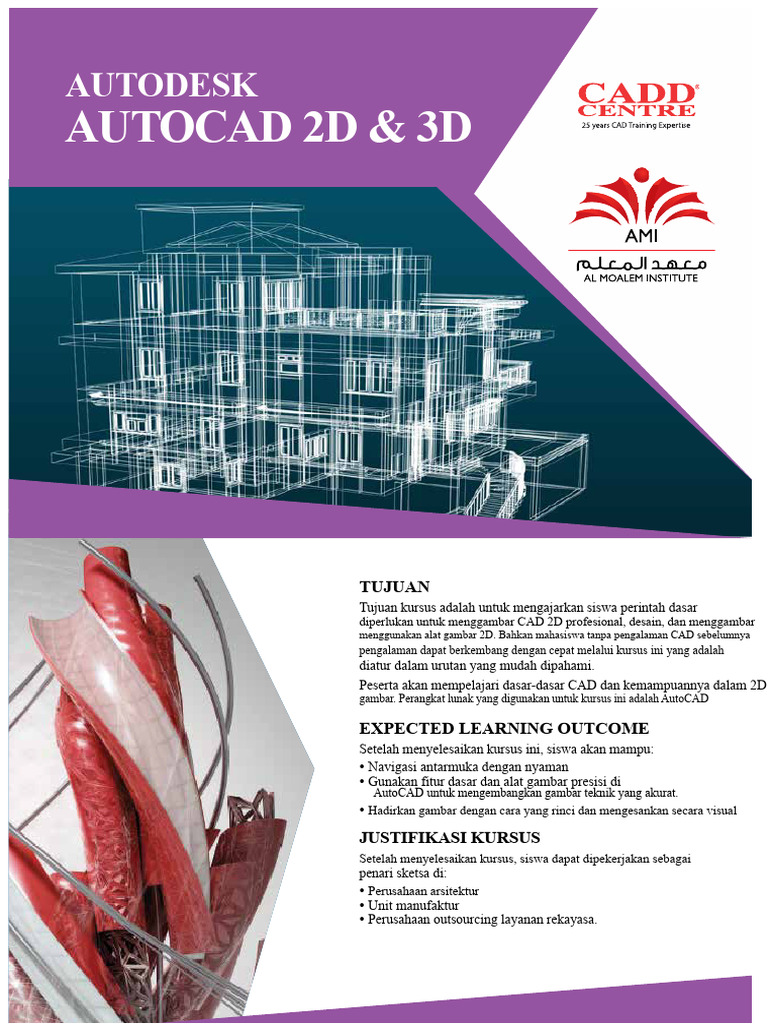Kursus AutoCAD 2D & 3D Profesional | PDF