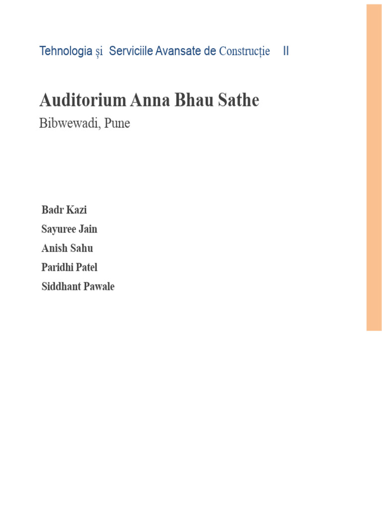 Anna Bhau Sathe Auditorium PDF | PDF