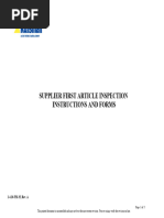 FAI Process Guidelines for Net Inspect | PDF | Specification (Technical ...