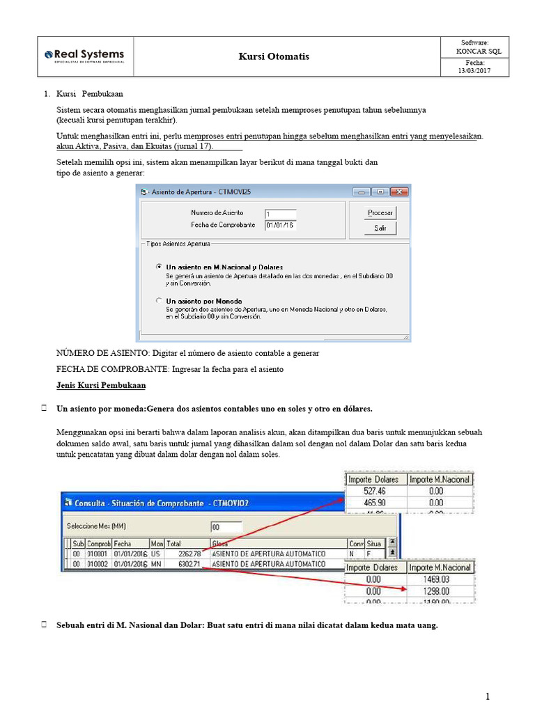 Jurnal Otomatis KONCAR SQL 2017 | PDF