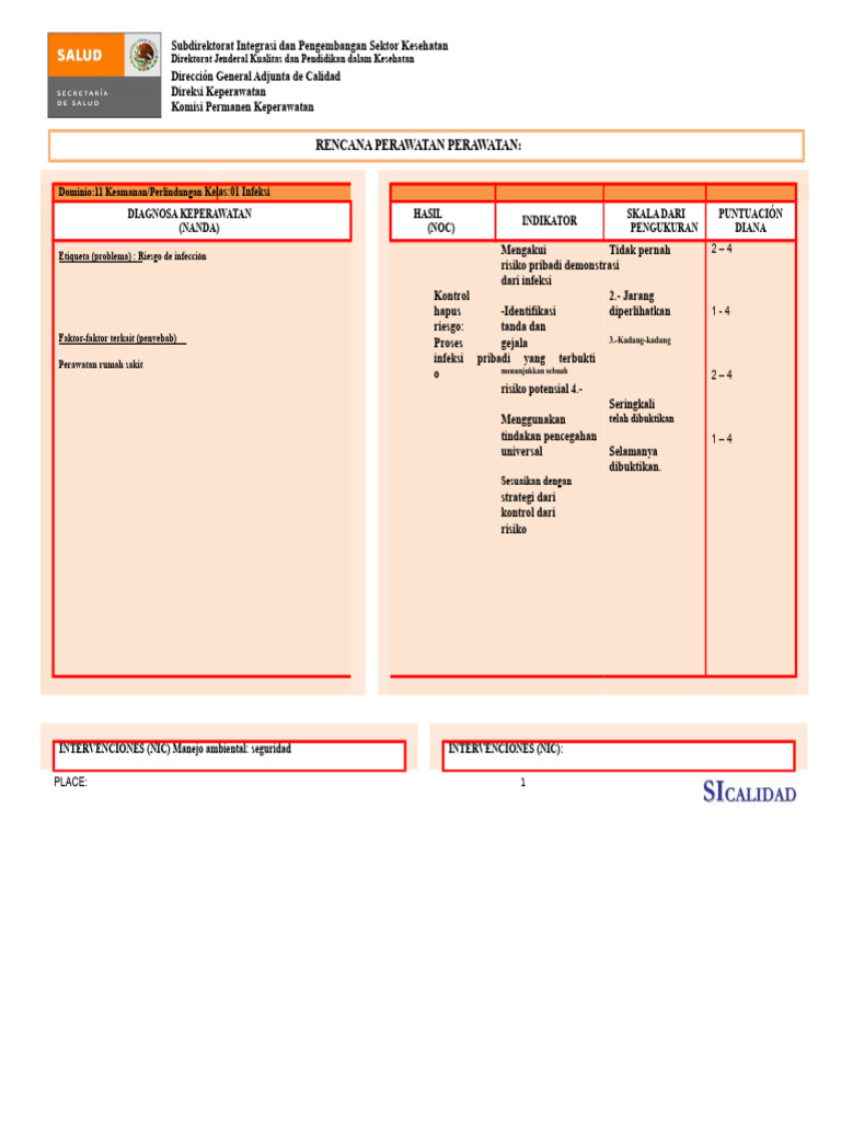 TEMPAT Risiko Infeksi | PDF