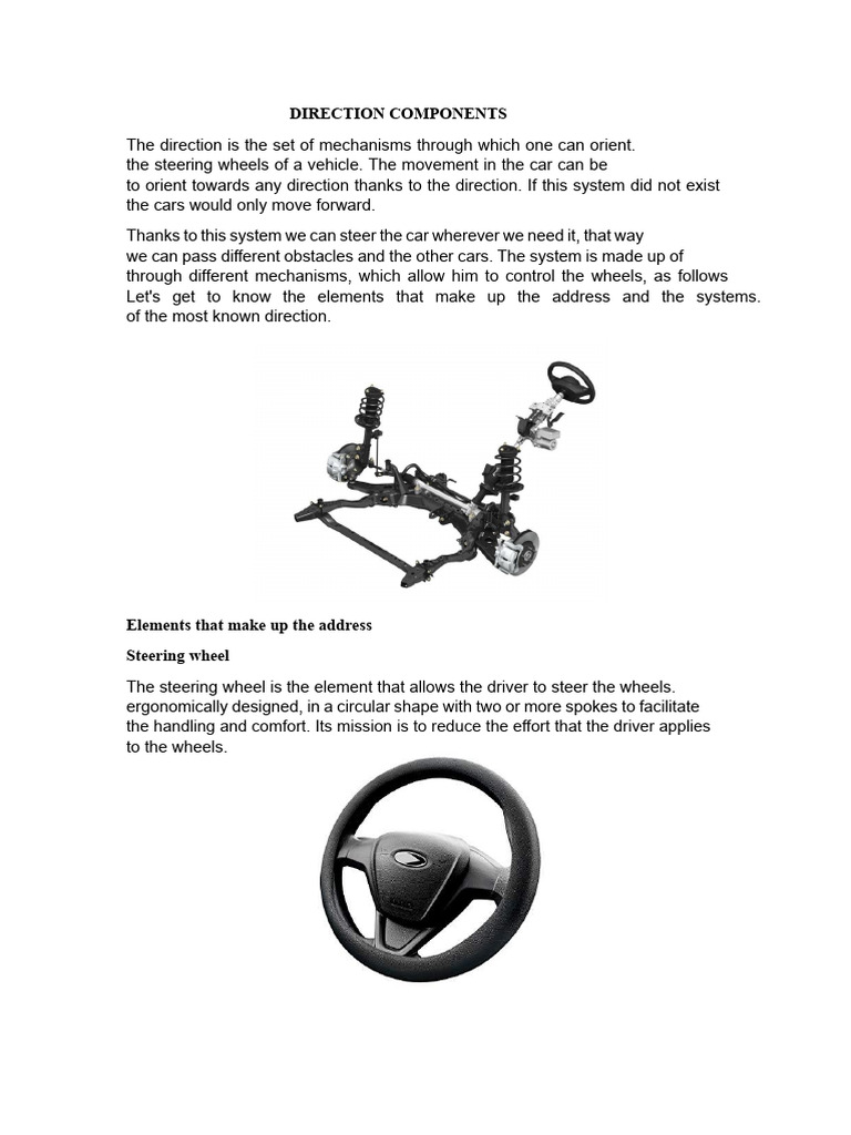 Understanding Vehicle Steering Systems | PDF | Steering | Gear