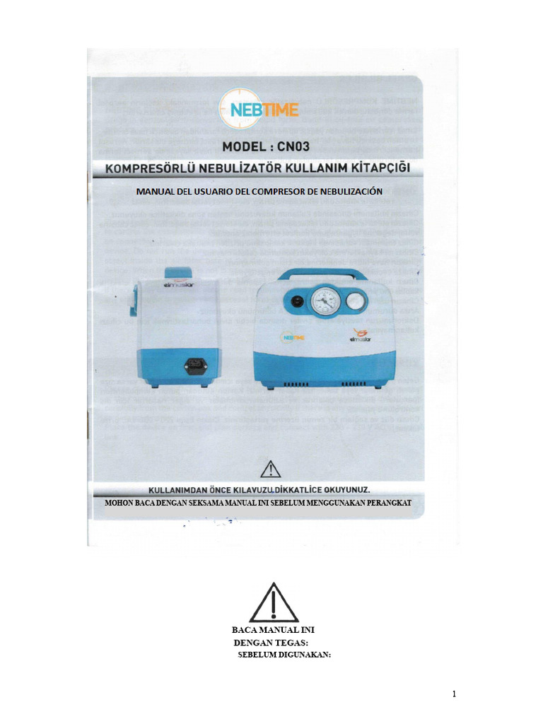 Panduan Penggunaan Nebulizer Medis | PDF