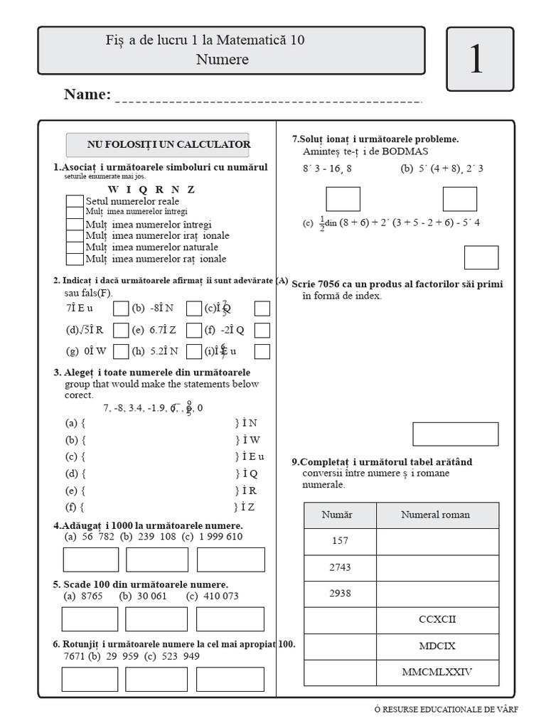 Matematica Master Anul 10 | PDF