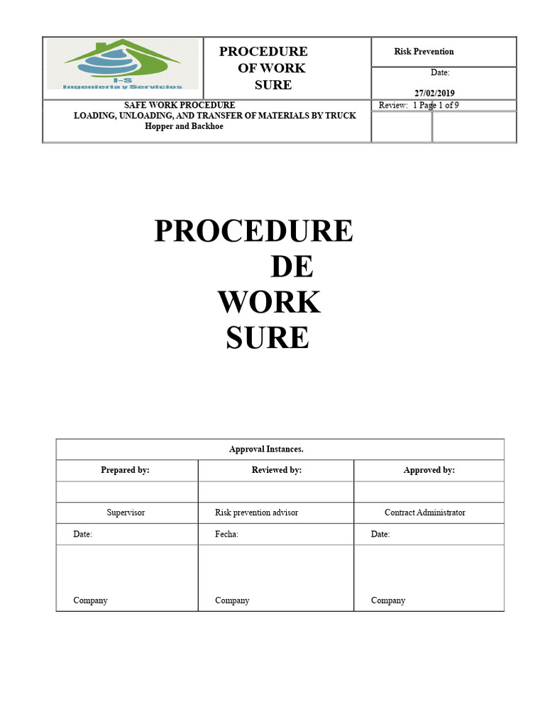 Safe Loading and Transport Procedures | PDF | Personal Protective ...