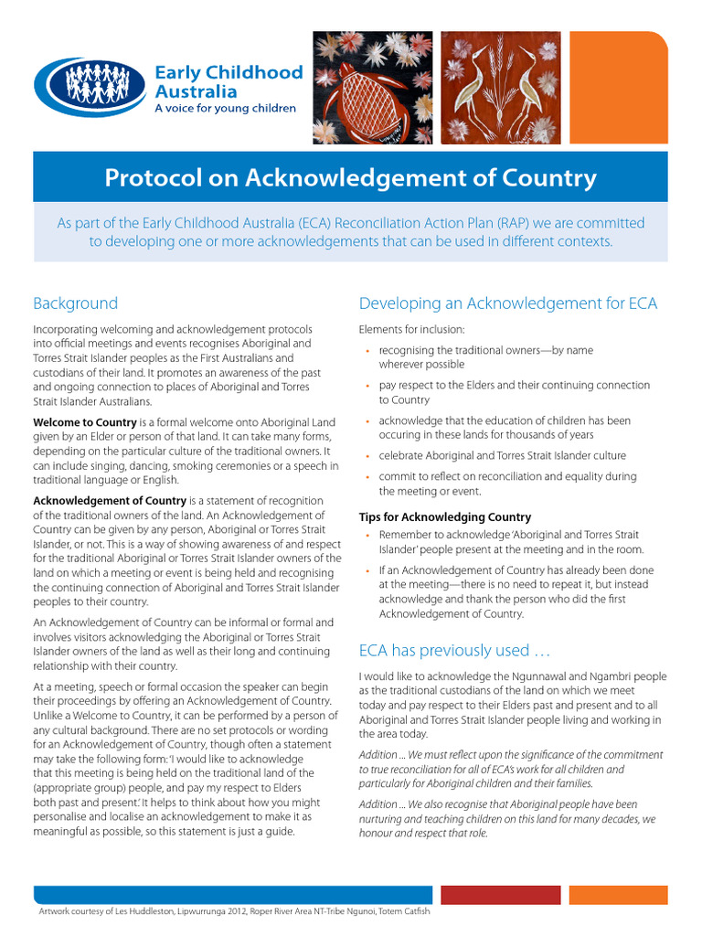 Acknowledgement of Country Protocols | PDF | Indigenous Peoples Of ...