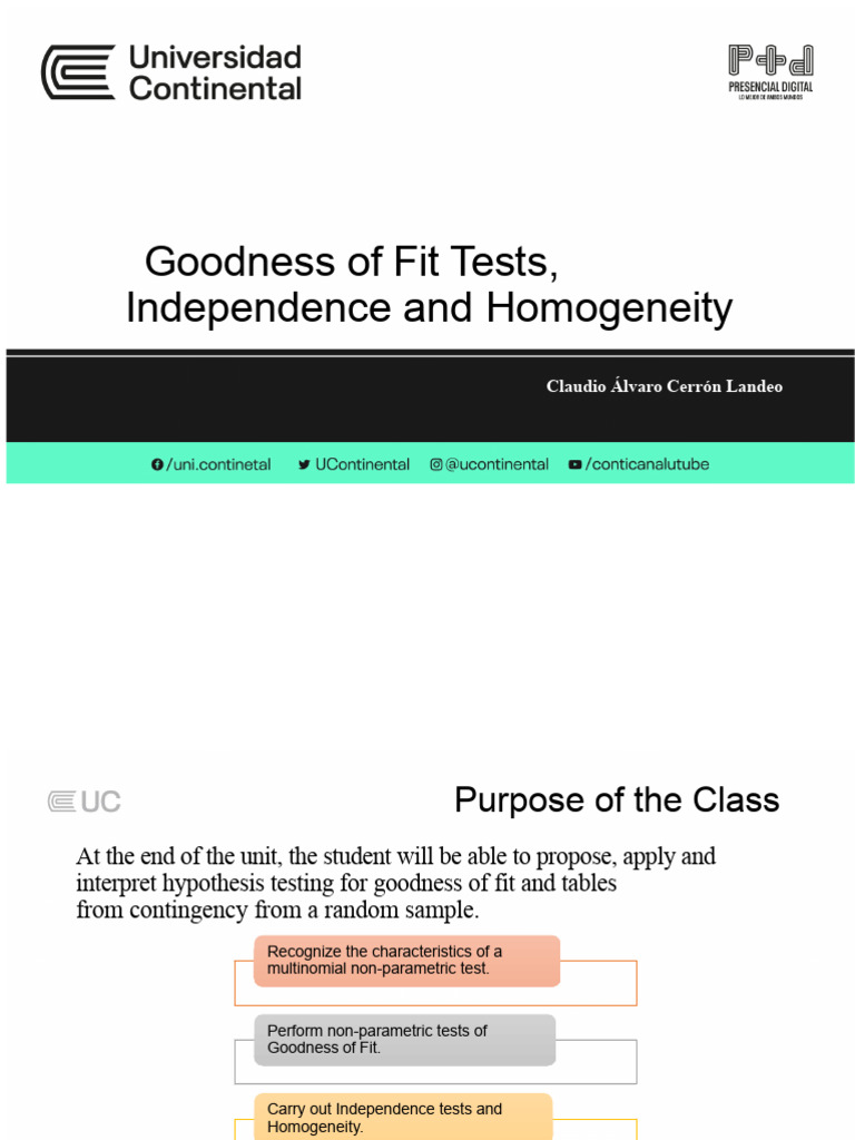 Goodness of Fit and Independence Tests | PDF | Probability Distribution ...