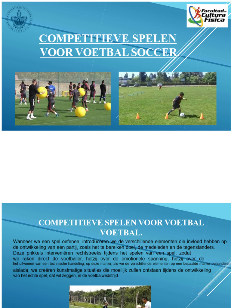 Competitief Voetbalspel | PDF