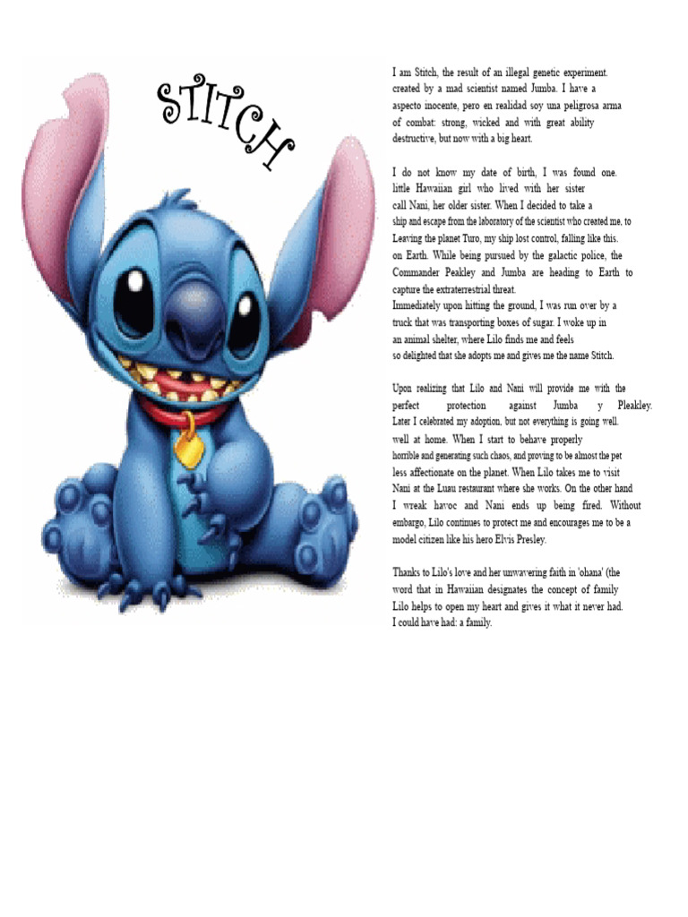 Stitch: From Experiment to Family | PDF
