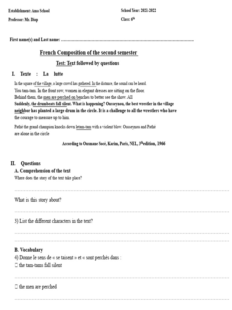 Sixth TSQ | PDF | Languages | Foreign Language Studies