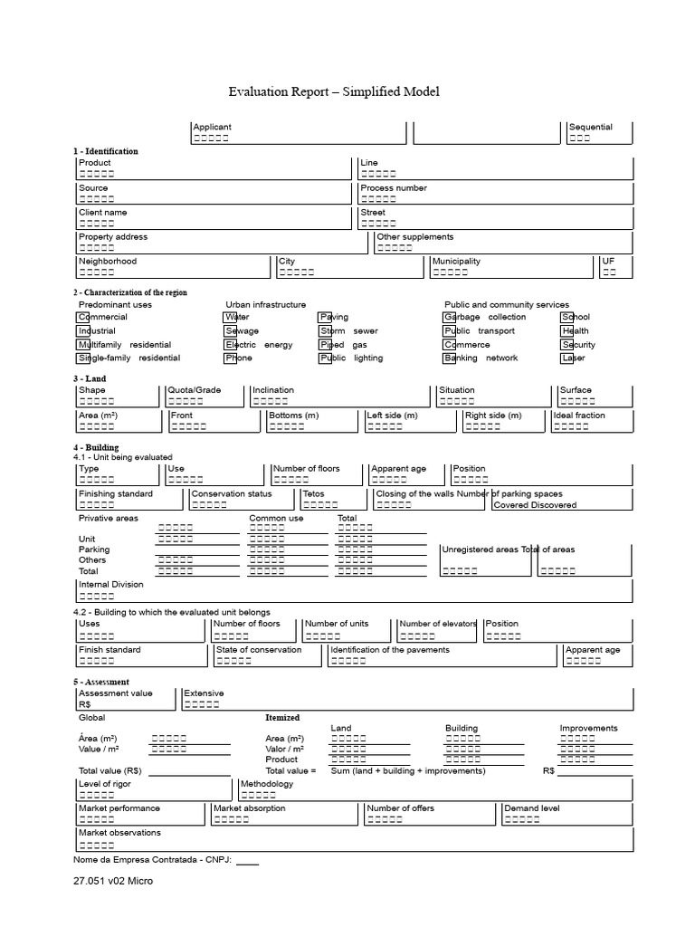 Simplified Property Evaluation Report | PDF | Real Estate Appraisal ...