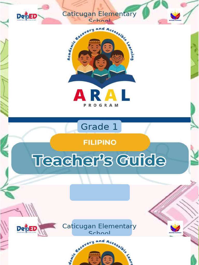 Grade 1 Program Overview at Caticugan Elementary | PDF