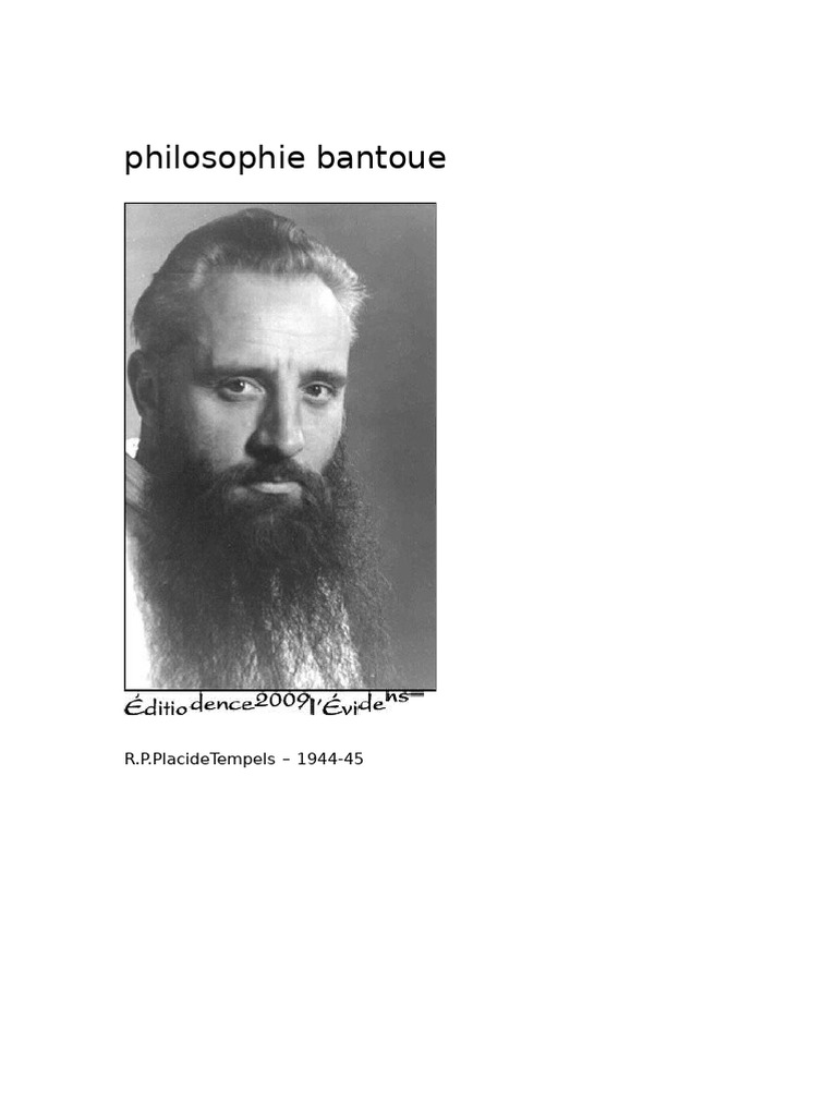 Comprendre la philosophie bantoue | PDF | Ontologie | Mort