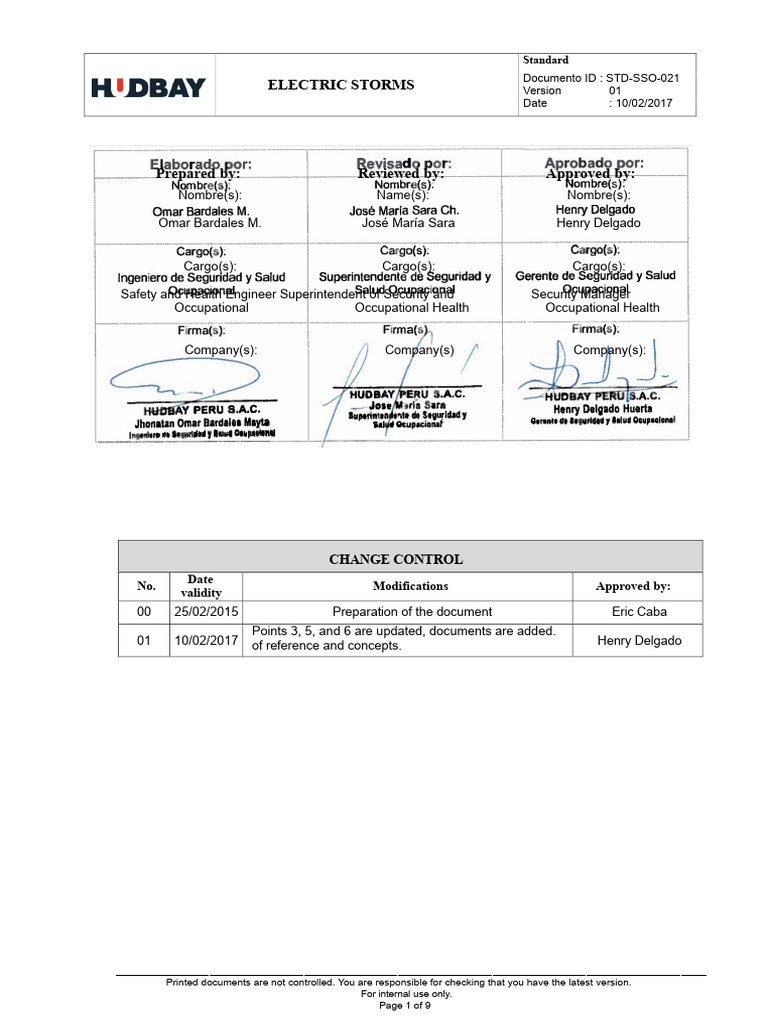 Electric Storm Safety Guidelines | PDF | Lightning | Occupational ...