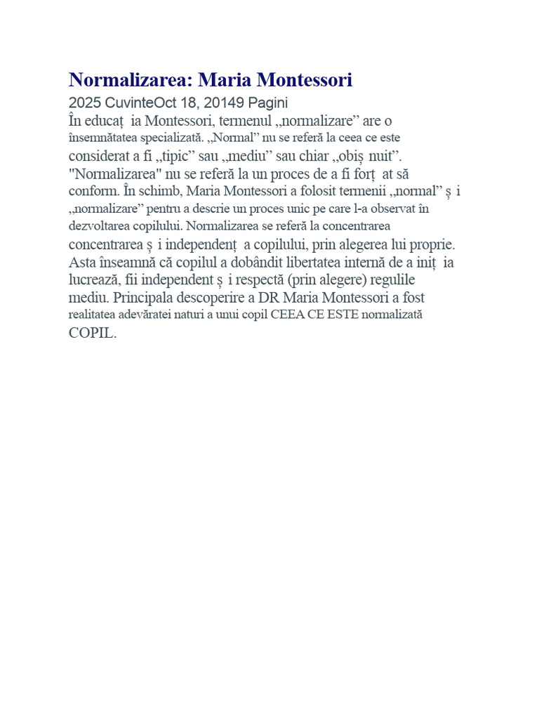 Normalizare | PDF