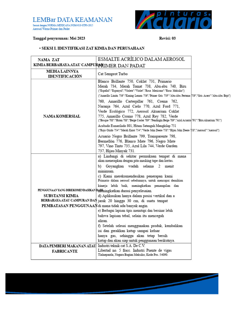 Semprot Acrilik | PDF