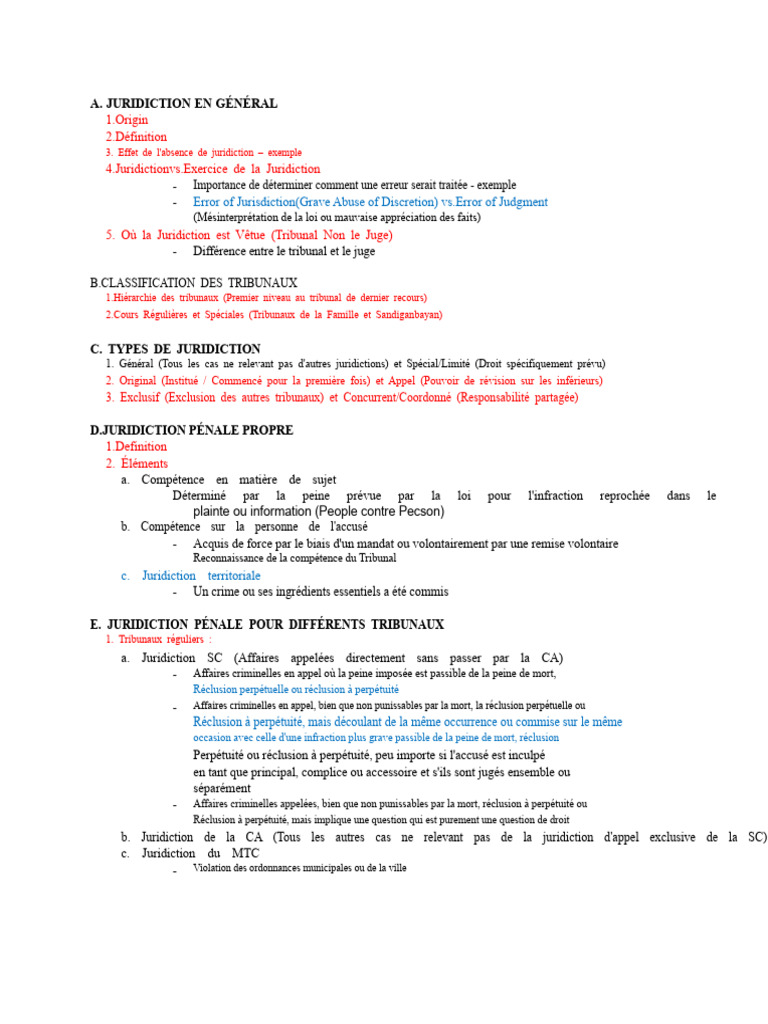 Comprendre la Juridiction et ses Types | PDF | Crimes | Crime et violence