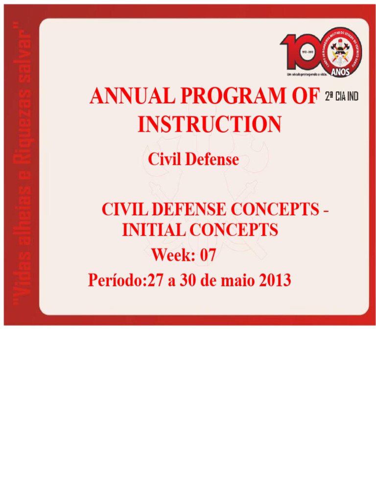 Civil Defense Concepts Overview | PDF | Risk | Emergency Management