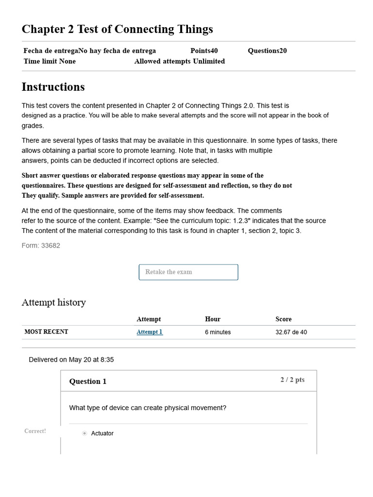 Chapter 2 Test: Connecting Things 2.0 | PDF | Direct Current ...