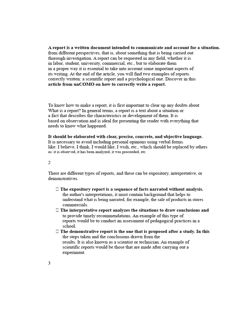 How to Write an Effective Report | PDF | Information | Data