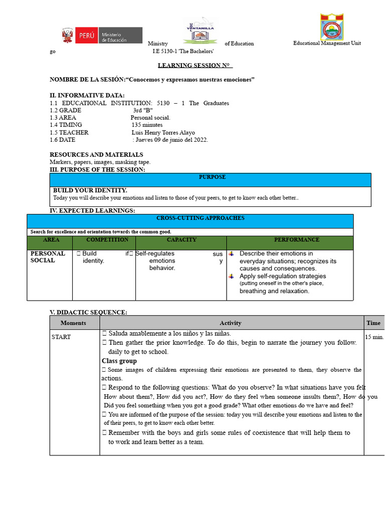 Social Personal Learning Session | PDF | Emotions | Anger