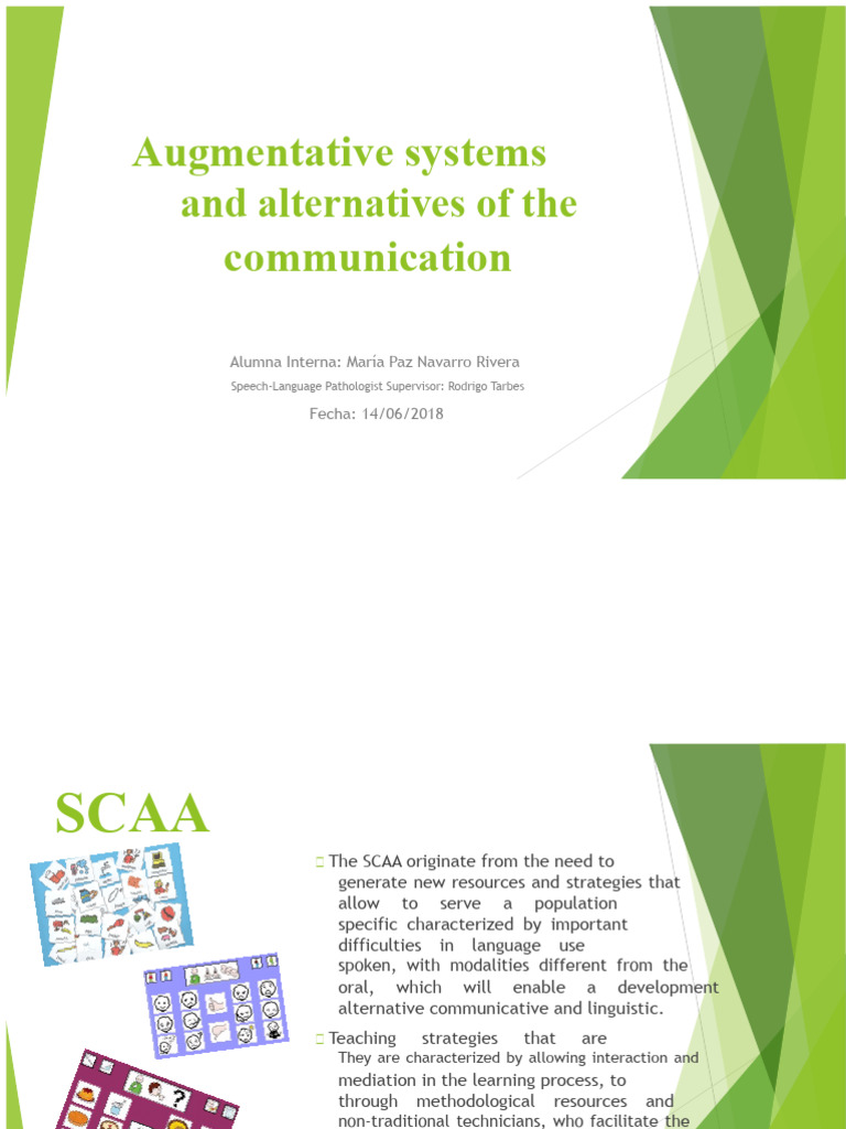 Augmentative and Alternative Communication Systems | PDF ...