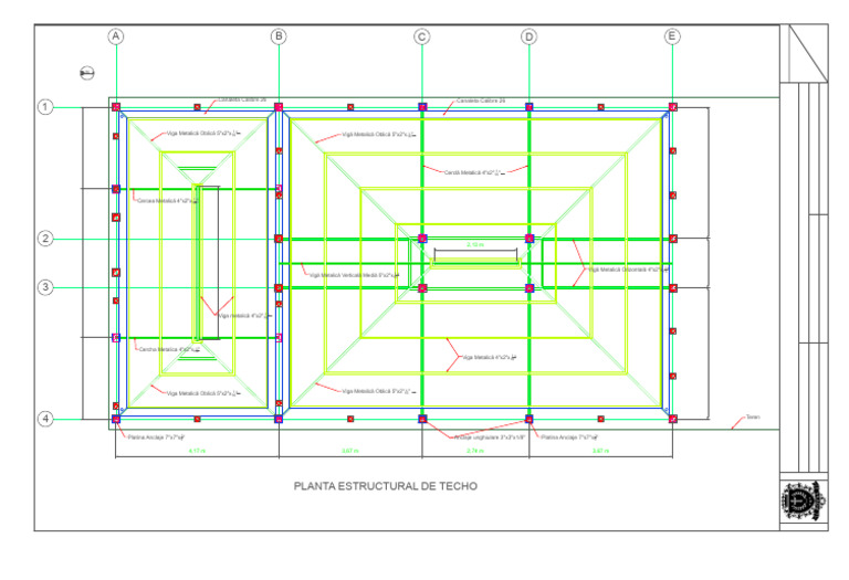 Planul Structural Al Acoperișului Pag 6 | PDF