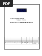 Container Unloading SOP Guidelines | PDF | Forklift | Personal ...