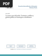 Actores Ilegales y Territorio