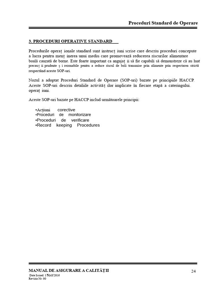 Secțiunea 4-1 SOP | PDF