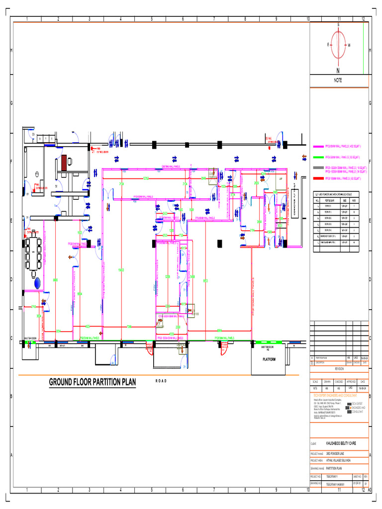Partition Plan for Khushboo Beauty Care | PDF